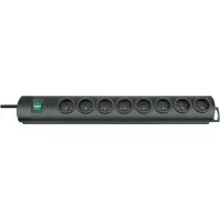 Brennenstuhl Primera-Line stekkerdoos 8-voudig zwart 2 m H05VV-F 3G1,5 *FR/BE*