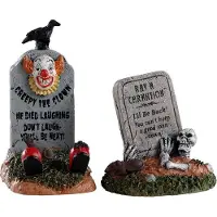 Lemax - Crazy Headstones- Set Of 2 - Kersthuisjes & Kerstdorpen