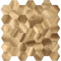 BES LED Zelfklevend Mozaïek Hexagon Gold