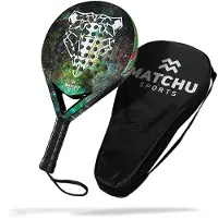 Matchu Sports Padel racket - Bear - Groen - 100% carbon frame, fiberglass toplaag
