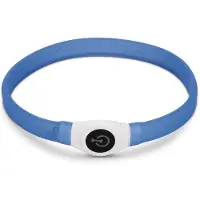Beeztees Safety Gear Glowy - Halsband Hond - Blauw - 65x2,5 cm