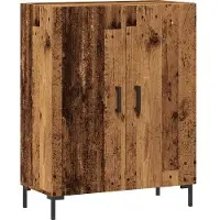 vidaXL Dressoir 69,5x34x90 cm bewerkt hout oud houtkleurig