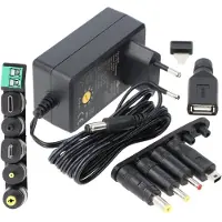 Goobay Universele voeding 3 - 12 V 1 A - Voedingseenheid voor keyboards