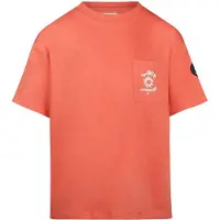 No Way Monday T-shirt koraalrood Jongens Katoen Ronde hals Backprint - maat 158