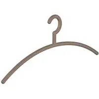 Weber Kleiderbügel Kleerhanger - kunststof - L 500 mm - taupe - 10 stuks