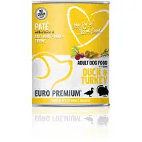 Euro Premium 6x Paté Adult Hondenvoer Nat Duck & Turkey 400 Gr