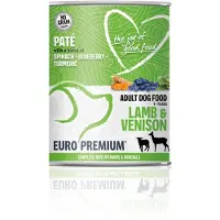 Euro Premium Adult lam en hert paté natvoer hond 1 tray (6 x 400 g)
