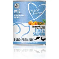 Euro Premium 6x Paté Adult Hondenvoer Nat Tuna & Salmon 400 gr