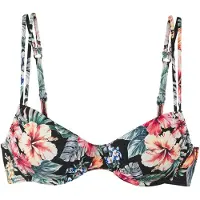 LASCANA Bikinitop groen / pink / rood / zwart