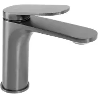 REA Marco Low - Wastafelkraan - Titanium - 14,2X4,2X15Cm