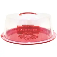 Casa Di Elturo Taartdoos met Deksel – Rood – Patisserie – Ø30.5 cm – Ideaal voor Bewaren en Vervoeren van Taarten
