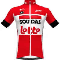 Vermarc Soudal Lotto 22 Fietsshirt Korte Mouwen SP.L Aero Kids Maat 128