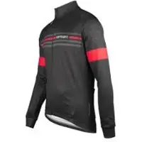 Vermarc ATTACO FIETSSHIRT LANGE MOUWEN HEREN ROOD/ZWART Maat 6XL