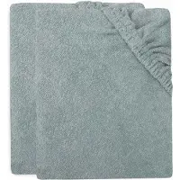 Jollein Aankleedkussenhoes Badstof 75x85cm Sea green (2pack)