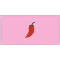 PosterMonkey Poster 150x75 cm - Peper - Rood - Illustratie - Posters - Kamer decoratie - Wanddecoratie woonkamer - Muurdecoratie slaapkamer