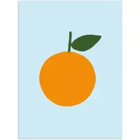 PosterMonkey Poster 60x80 cm - Fruit - Sinaasappel - Oranje - Posters - Kamer decoratie - Wanddecoratie woonkamer - Muurdecoratie slaapkamer