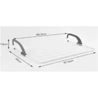 Benson Ophangbaar droogrek - inklapbaar - ruimtebesparend - 67,5 x 40 x 13 cm