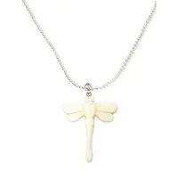 Heaven Eleven KIDS - Meisjes - ketting - ballchain - rvs - libel - bone