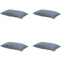 Madison hoofdkussen panama safier blue ca. 24x40 cm set van 4