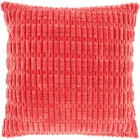 Unique living CEDRO - Sierkussen - 45x45 cm - Ribmotief - Sugar pink