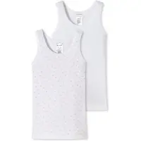 Schiesser Onderhemd pink / wit