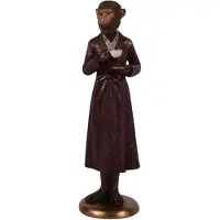 Baroque - Decoratief beeld of figuur - Aap resin 27 cm - 27x8x8 - Polyresin
