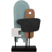 Present Time Decoratie Statue Abstract Art Small Multi Colour