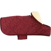 Flamingo winterjas voor honden – Model Koda, kleur bordeaux – 35 cm – warm en stijlvol – polyester
