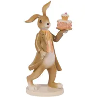 Baroque - Decoratief beeld of figuur - Konijn resin 23 cm - 23x12x7 - Polyresin