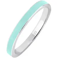 Elli Ring lichtblauw / zilver
