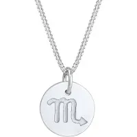 Elli - Halsketting - Dames Zodiak Schorpioen Astro Symbool Mat in 925 Sterling Zilver - Dames