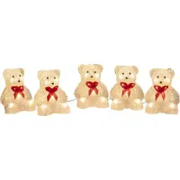 Konstsmide Kerst ijsbeer met verlichting | Warm wit | 40 lampjes | 5 stuks |