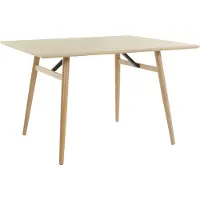 DOMUS Harris - Eettafel 120x80 cm 6 plaatsen in Natuur MDF Eiken (77 x 120 x 80 cm)