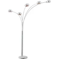 Globo Lighting Vloerlamp Seymour chroom