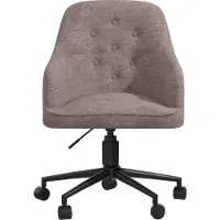 Notio Living Her-Majesty-Bureaustoel - Grijs Linnen