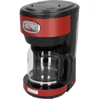 WESTINGHOUSE Retro Serie - Koffiezetapparaat - Filterkoffie Machine - Rood - Met Herbruikbare Filter - 10 Koppen Koffie