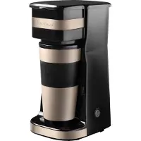 Bestron Koffiezetapparaat filterkoffie 750W - ACM112CO - 0,42L, 2 grote koppen - Thermosbeker - Koper - 5 jaar garantie