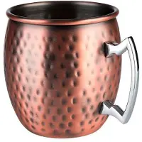Aps Beker moscow mule - ?9xh9 -5 cm - gehamerd - mat koper