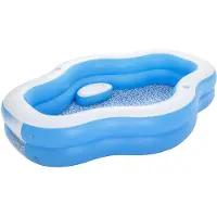 Bestway Zwembad Splashview 270x198x51 cm blauw en wit