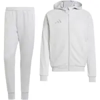 Adidas Tiro 25 Casual Trainingspak Full-Zip Hooded Lichtgrijs Wit