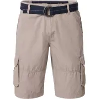 Casa Moda Bermuda beige effen wijde fit katoen