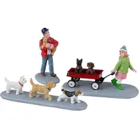 Lemax Puppy Parade Set Of 3 Kerstfiguurtje