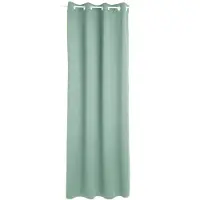 Atmosphera verduisterende gordijnen - set 2x stuks - B135 x L240 cm - mintgroen - geplooid - met ringen - kant en klaar