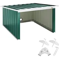 Gardebruk Robotmaaier Garage - Platdak Metaal 89x90x54cm - Groen