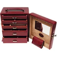 Windrose Merino Sieradendoos rood