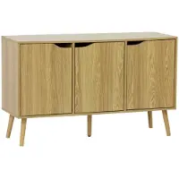 Sweeek Dressoir met 3 deuren houtdecor 120cm Essen effect