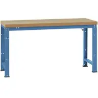 Manuflex werkbank Profi standaard, Tafelblad kunststof B 2000 x D 700, briljantblauw