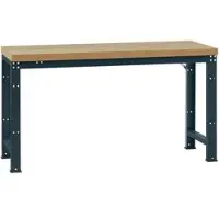Manuflex werkbank Profi standaard, Tafelblad kunststof B 2000 x D 700, antraciet