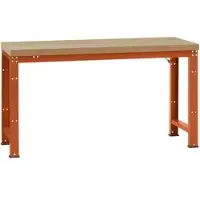 Manuflex werkbank Profi standaard, Tafelblad kunststof B 1750 x D 700, roodoranje