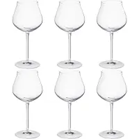 Georg Jensen Sky Rodewijnglas 50 Cl Pak Van 6 - Wijnglazen Kristalglas Clear - 10019206